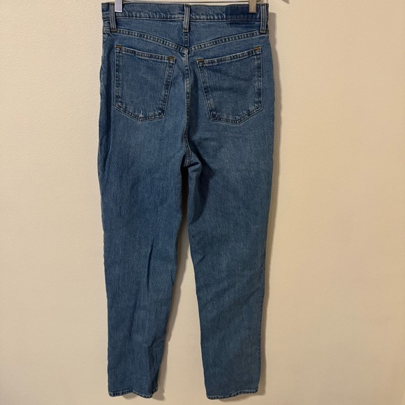 Abercrombie & Fitch Curve Love The 90s Straight Ultra High Rise Jeans Blue-30L - Picture 3 of 10